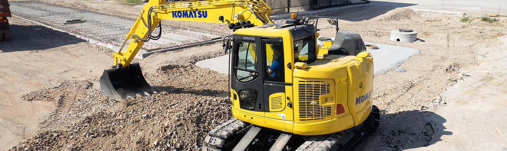 Escavatori a raggio di rotazione ridotto